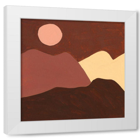 Late Summer IV White Modern Wood Framed Art Print by Wang, Melissa