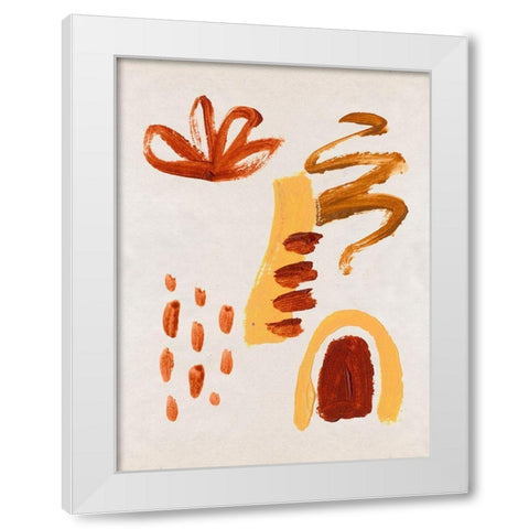 Air and Fire III White Modern Wood Framed Art Print by Wang, Melissa