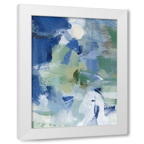 Northern Lights Abstract III White Modern Wood Framed Art Print by Long, Christina
