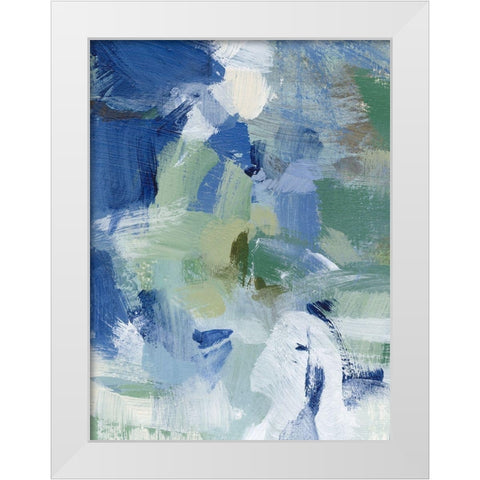 Northern Lights Abstract III White Modern Wood Framed Art Print by Long, Christina