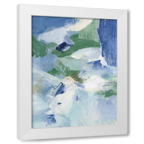 Northern Lights Abstract IV White Modern Wood Framed Art Print by Long, Christina