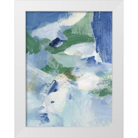 Northern Lights Abstract IV White Modern Wood Framed Art Print by Long, Christina