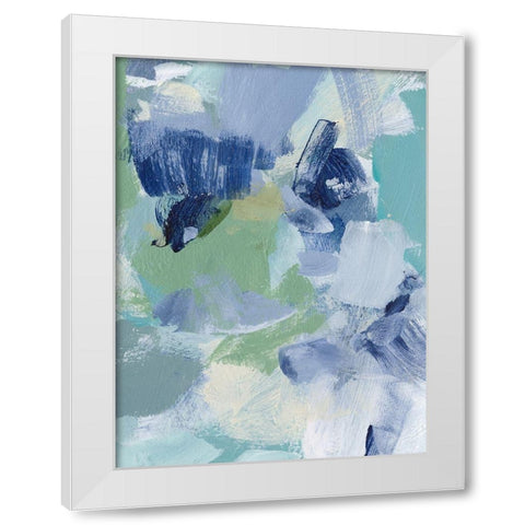 Northern Lights Abstract VI White Modern Wood Framed Art Print by Long, Christina