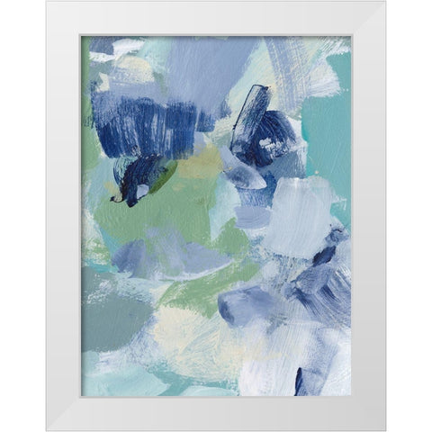 Northern Lights Abstract VI White Modern Wood Framed Art Print by Long, Christina