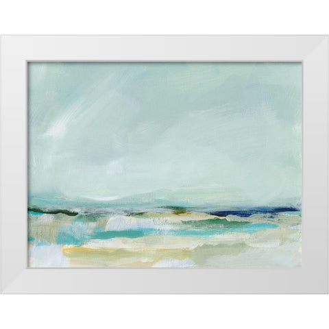 East Coast III White Modern Wood Framed Art Print by Long, Christina