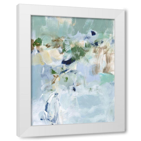 Hazel II White Modern Wood Framed Art Print by Long, Christina