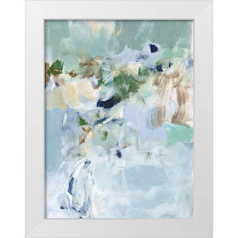 Hazel II White Modern Wood Framed Art Print by Long, Christina