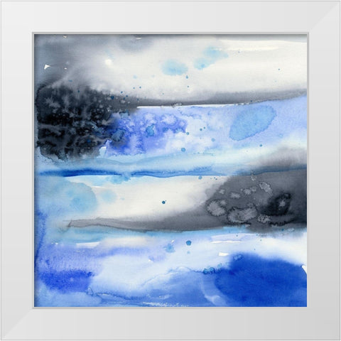 Laguna Azul I White Modern Wood Framed Art Print by Ludwig, Alicia