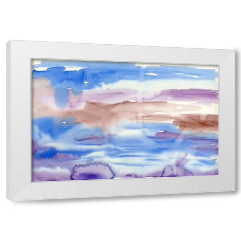 Far Away White Modern Wood Framed Art Print by Ludwig, Alicia