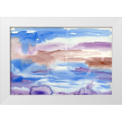 Far Away White Modern Wood Framed Art Print by Ludwig, Alicia