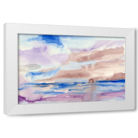 Over The Hills White Modern Wood Framed Art Print by Ludwig, Alicia