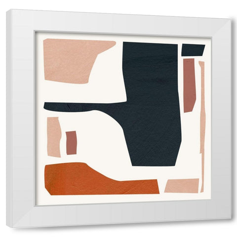 Mid Century Shapes IV White Modern Wood Framed Art Print by Wang, Melissa