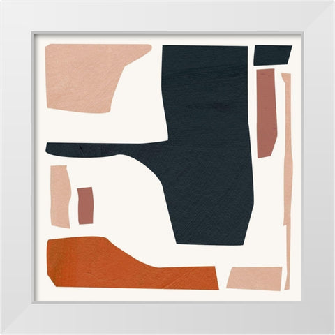 Mid Century Shapes IV White Modern Wood Framed Art Print by Wang, Melissa