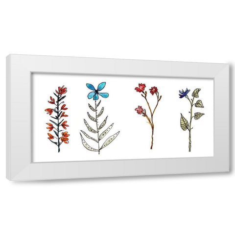 Botanical Vibes II White Modern Wood Framed Art Print by McCreery, Paul