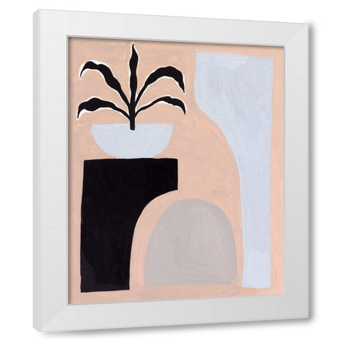 Pale Abstraction I White Modern Wood Framed Art Print by Wang, Melissa