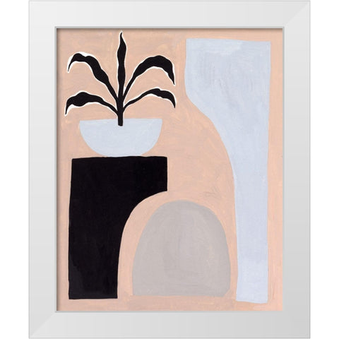 Pale Abstraction I White Modern Wood Framed Art Print by Wang, Melissa