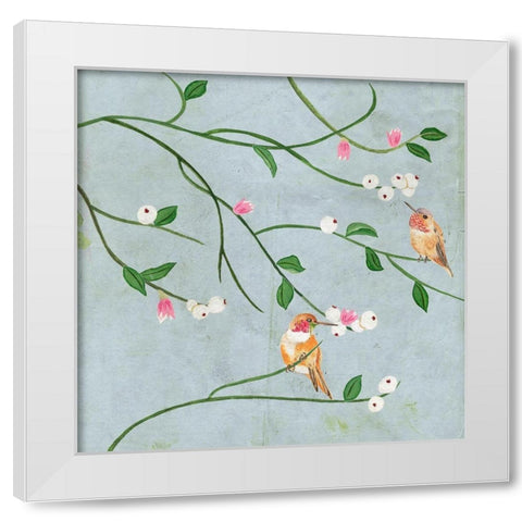 With Me I White Modern Wood Framed Art Print by Wang, Melissa