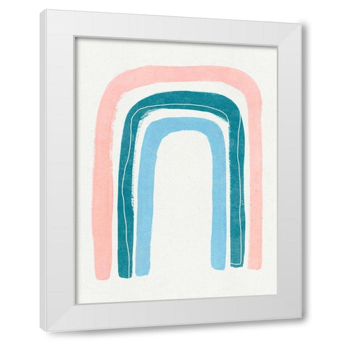 Stand Still II White Modern Wood Framed Art Print by Wang, Melissa