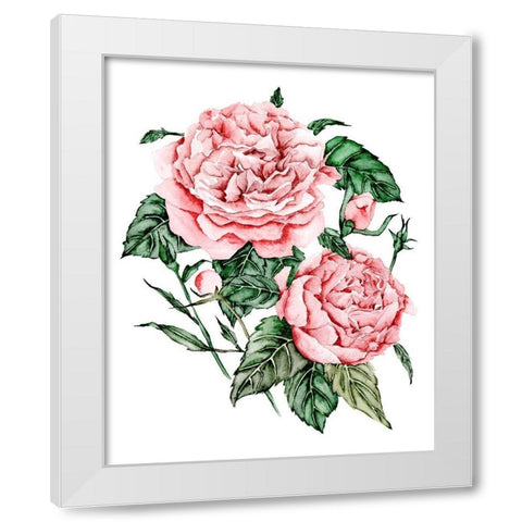 Roses are Red I White Modern Wood Framed Art Print by Wang, Melissa