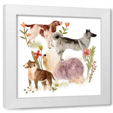 A Little Walk III White Modern Wood Framed Art Print by Wang, Melissa