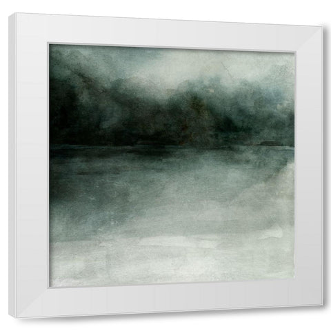 Smoky Landscape II White Modern Wood Framed Art Print by Caroline, Emma