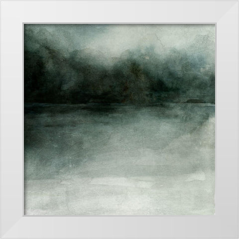 Smoky Landscape II White Modern Wood Framed Art Print by Caroline, Emma