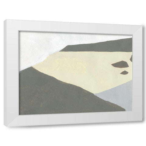 Landscape Composition I White Modern Wood Framed Art Print by Green, Jacob