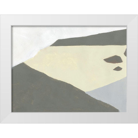 Landscape Composition I White Modern Wood Framed Art Print by Green, Jacob