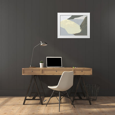 Landscape Composition II White Modern Wood Framed Art Print by Green, Jacob