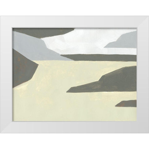 Landscape Composition III White Modern Wood Framed Art Print by Green, Jacob