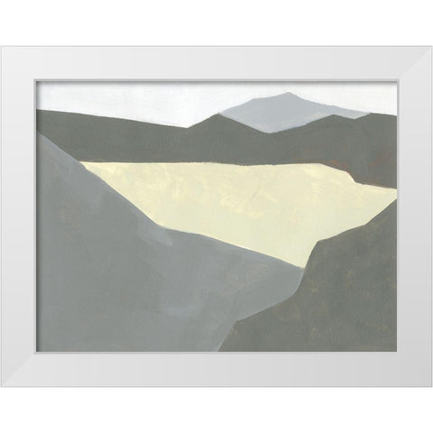 Landscape Composition IV White Modern Wood Framed Art Print by Green, Jacob