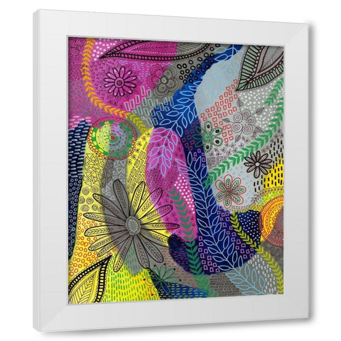 Chaotic II White Modern Wood Framed Art Print by Moore, Regina