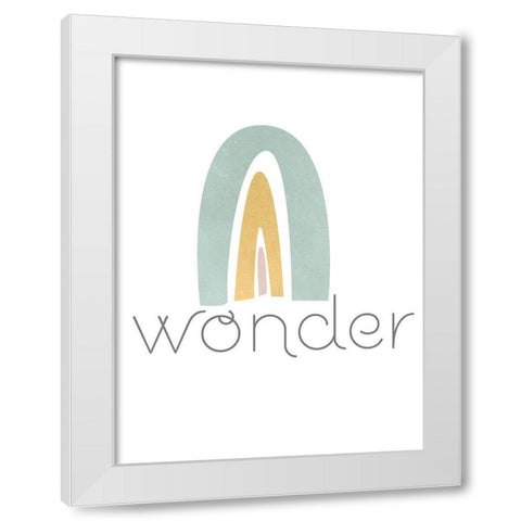 Rainbow Play III White Modern Wood Framed Art Print by Fagalde, Jarman
