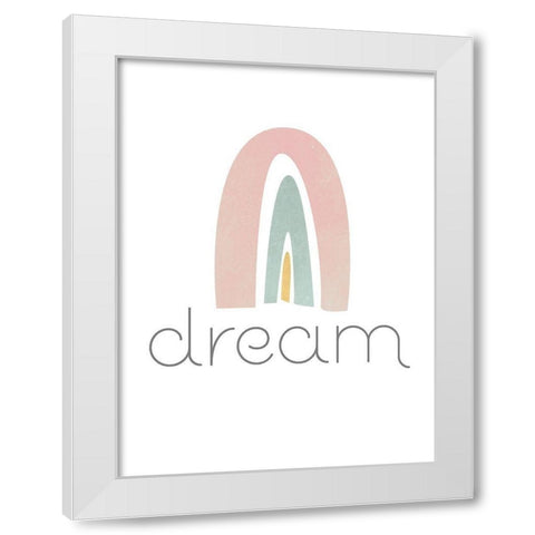 Rainbow Play IV White Modern Wood Framed Art Print by Fagalde, Jarman