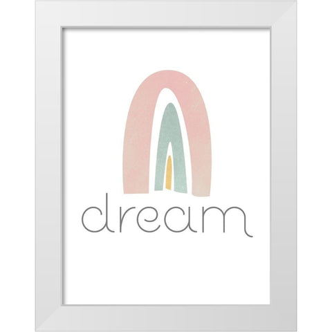 Rainbow Play IV White Modern Wood Framed Art Print by Fagalde, Jarman