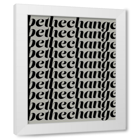 Positively II White Modern Wood Framed Art Print by Fagalde, Jarman