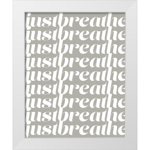 Positively III White Modern Wood Framed Art Print by Fagalde, Jarman