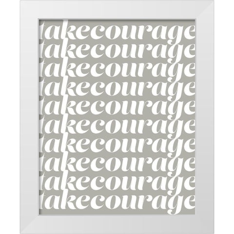 Positively IV White Modern Wood Framed Art Print by Fagalde, Jarman
