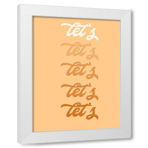 Lets Party I White Modern Wood Framed Art Print by Hambly, Anna