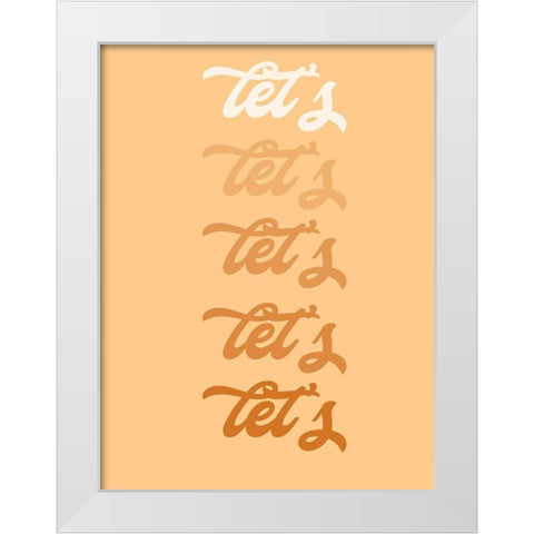Lets Party I White Modern Wood Framed Art Print by Hambly, Anna