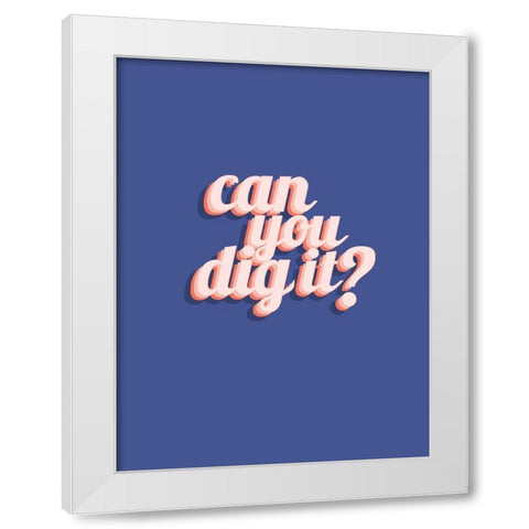 Slang I White Modern Wood Framed Art Print by Hambly, Anna