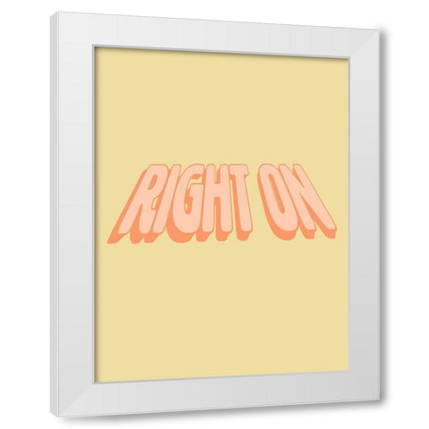 Slang VI White Modern Wood Framed Art Print by Hambly, Anna