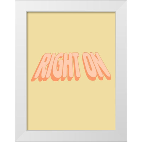 Slang VI White Modern Wood Framed Art Print by Hambly, Anna