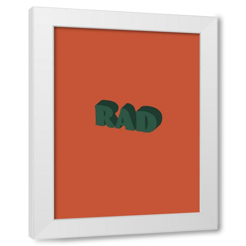 Slang VII White Modern Wood Framed Art Print by Hambly, Anna