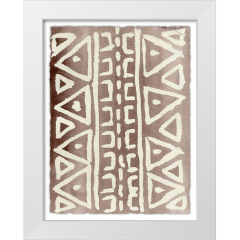 Ancestral Marks VIII White Modern Wood Framed Art Print by Moore, Regina