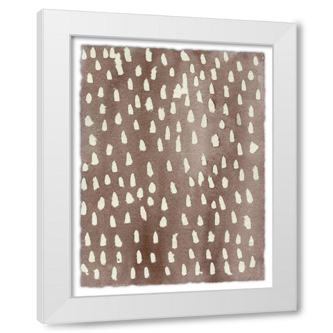 Ancestral Marks IX White Modern Wood Framed Art Print by Moore, Regina