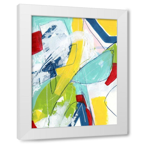 Camera Shy IV White Modern Wood Framed Art Print by Vess, June Erica