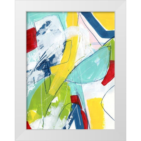 Camera Shy IV White Modern Wood Framed Art Print by Vess, June Erica
