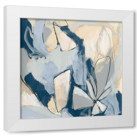 Blossom and Bliss II White Modern Wood Framed Art Print by Vess, June Erica