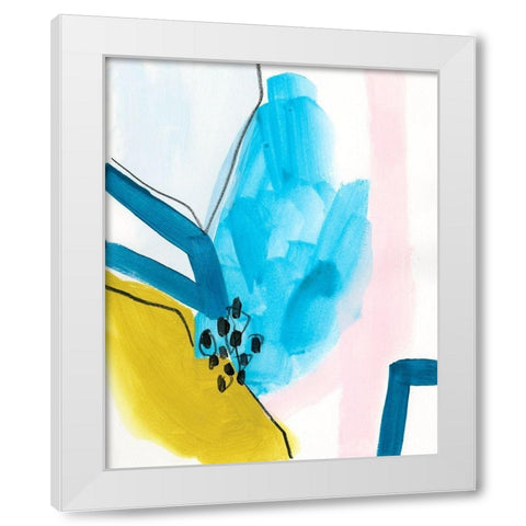 Pattern Mingle IV White Modern Wood Framed Art Print by Vess, June Erica